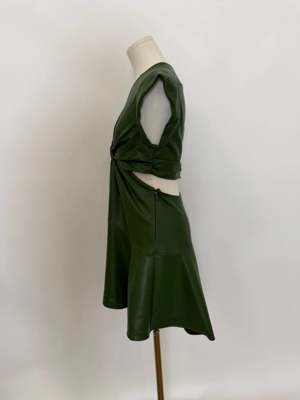 A.L.C. Lexi Dress in Forest Green - Picture 7 of 10